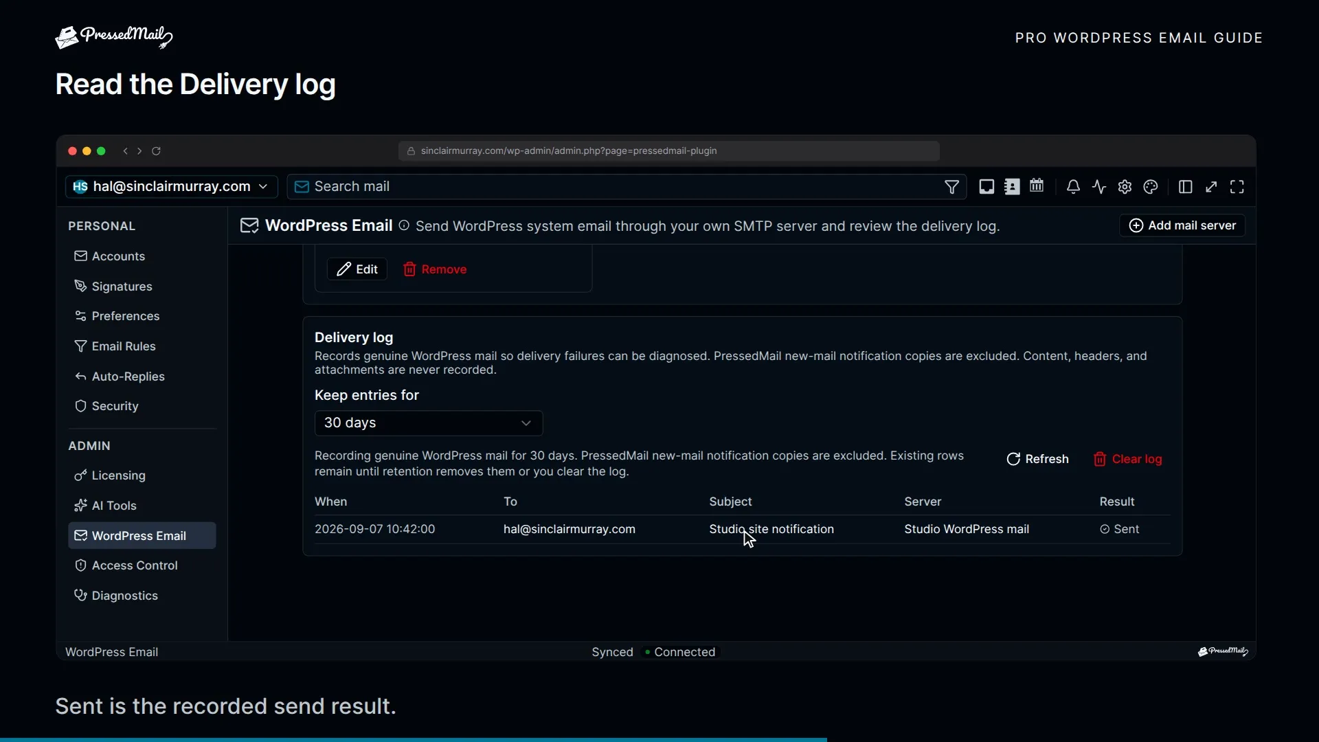 What a log row does and does not tell you
